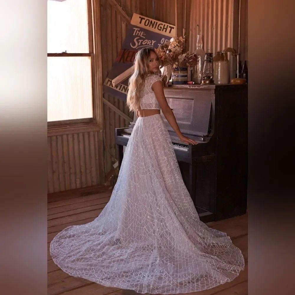 Evie Young Lyric Wedding Dress size 8, Brand NEW, 2 Piece Ivory/Latte - Picture 8 of 12